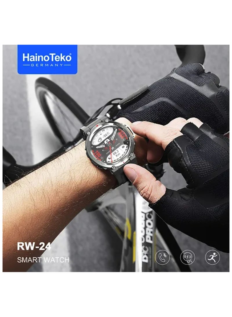 Haino Teko RW-24 Sports Smartwatch – Bluetooth Calling, Fitness Tracker, Heart Rate & Sports Mode, Waterproof, Compatible with Android & iOS – Green - Image 3