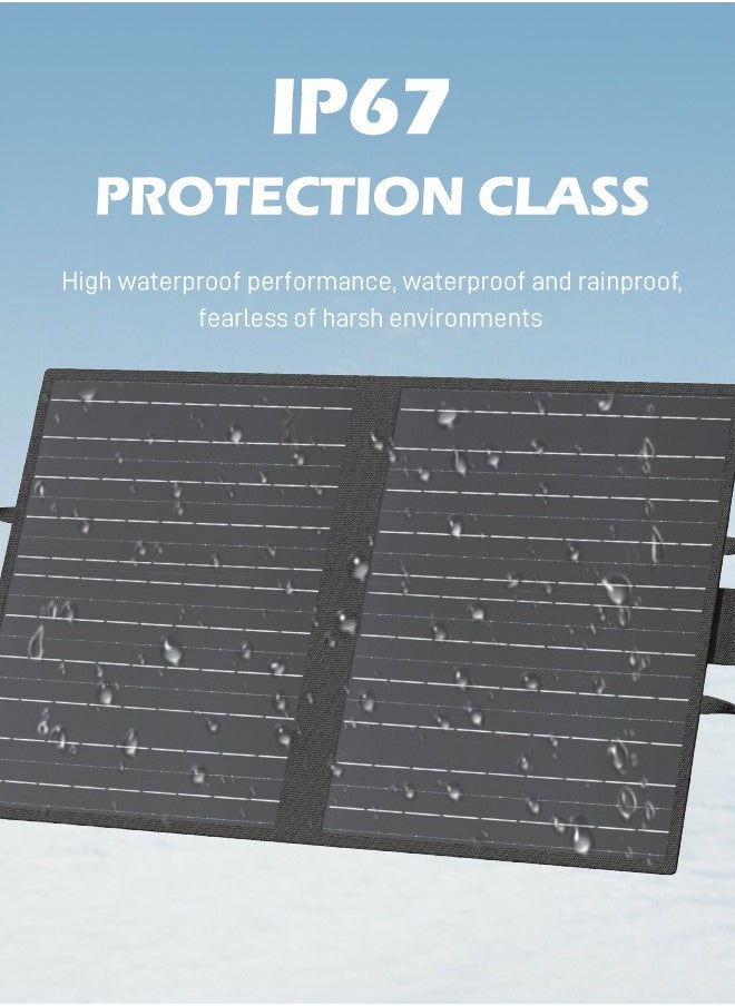 VANPA Solar Panel 60W DC Type-C USB Portable Output, Waterproof IP67 Foldable Solar Charger For Mobile Phone Laptop Outdoor Camping  - Image 5