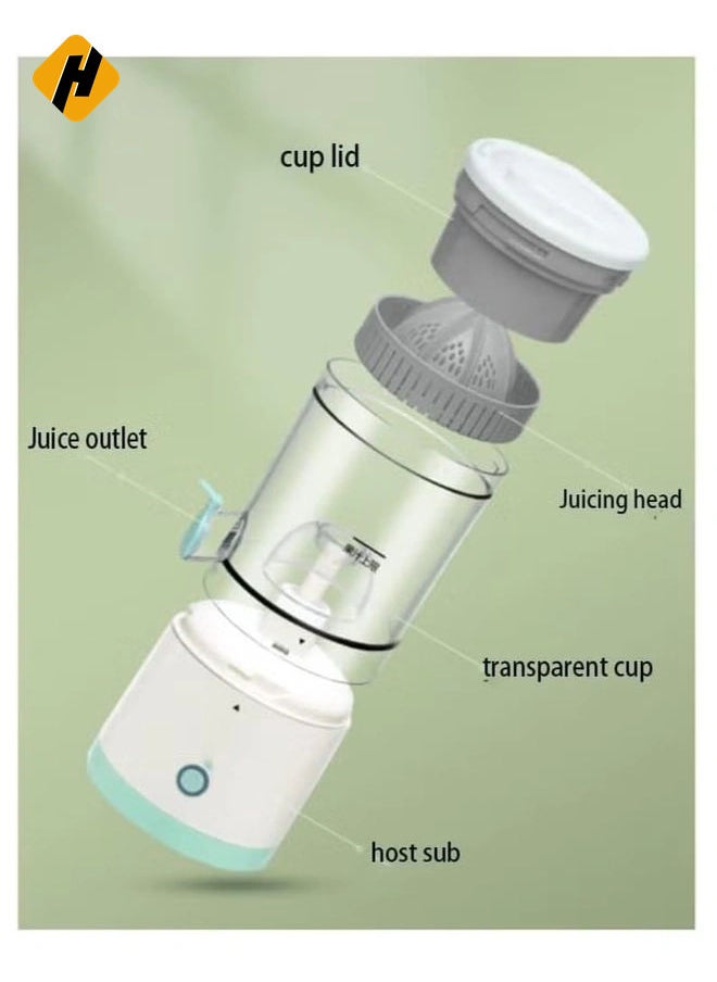 HuHa Multifunctional Electric Juicer, Portable Home Juicer, Juice Residue Separation Juicer Juicer, with Silicone Seal Ring, Even Size Holes  - Image 5