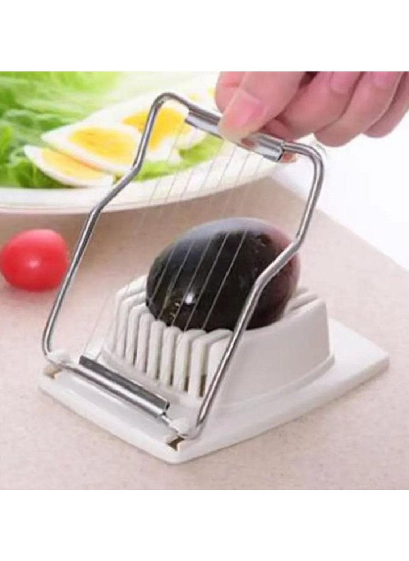 Generic 1pcs Multifunctional Egg Slicer For Hard Boiled Eggs Stainless Steel Eggs Cutter Kitchen Accessories  - Image 4