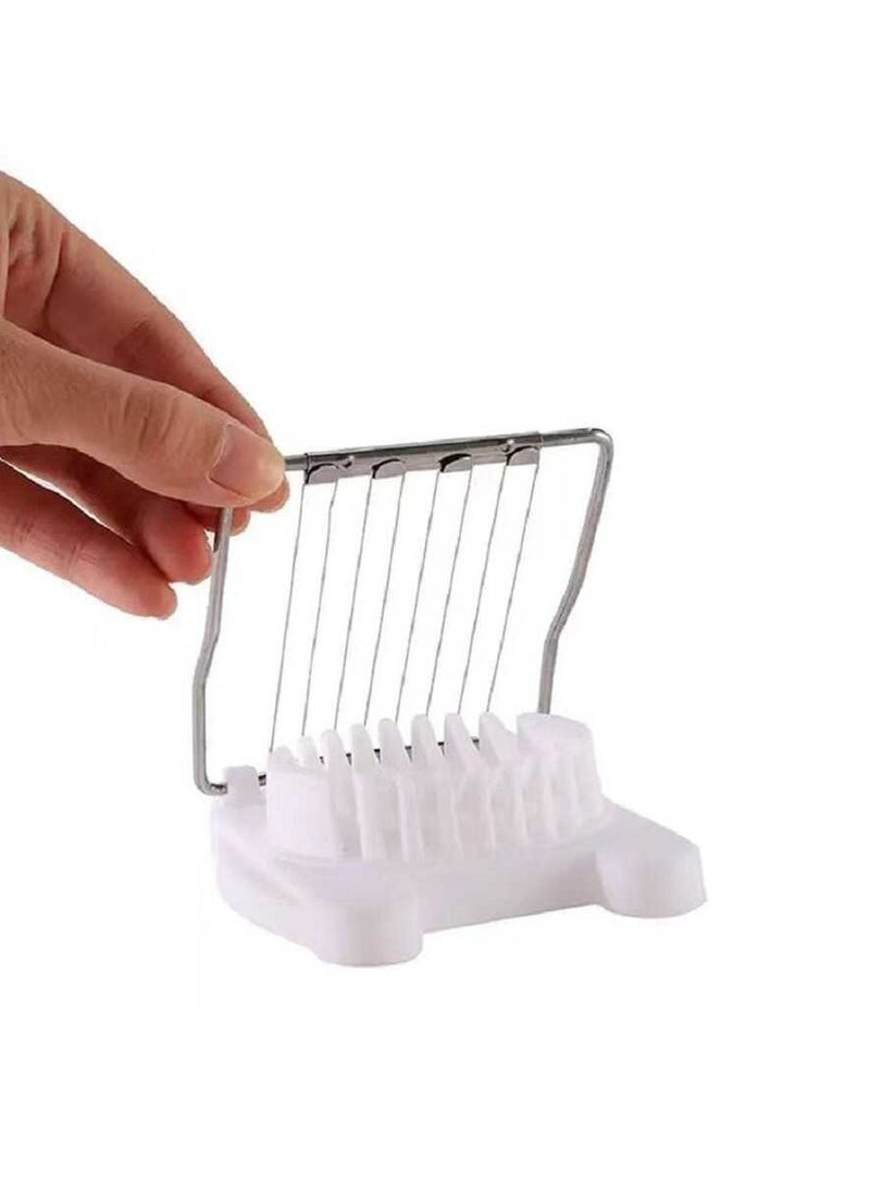 Generic 1pcs Multifunctional Egg Slicer For Hard Boiled Eggs Stainless Steel Eggs Cutter Kitchen Accessories  - Image 3