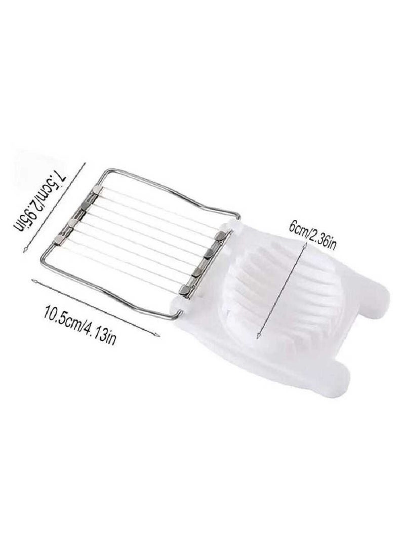 Generic 1pcs Multifunctional Egg Slicer For Hard Boiled Eggs Stainless Steel Eggs Cutter Kitchen Accessories  - Image 5
