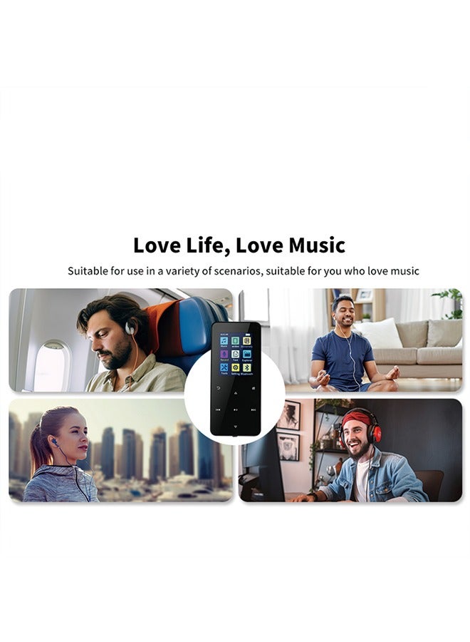 Metal Bluetooth MP3 Player with Touch Screen - 16GB Internal Memory + 128GB Expandable Card, Recording, FM, Bluetooth, and Speaker Function - Image 3