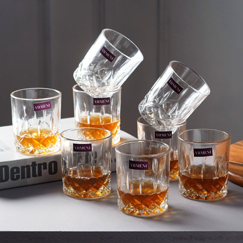 Artment Sculpted Tumbler Whiskey Glasses Set of 4 - Image 4