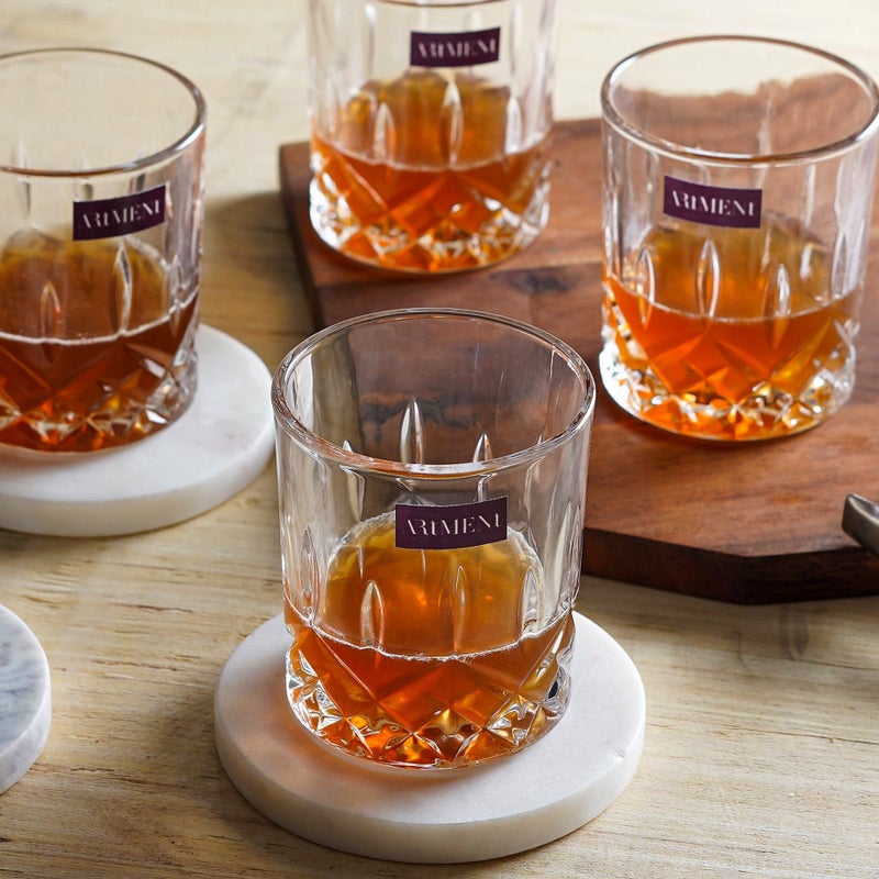 Artment Sculpted Tumbler Whiskey Glasses Set of 4 - Image 2