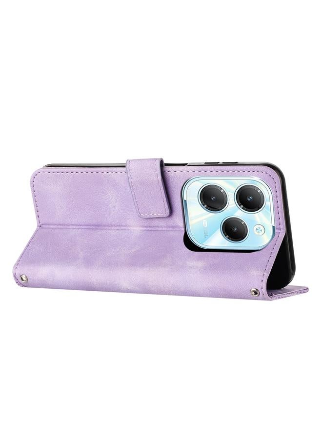 The Bros Phone Case For Infinix Hot 40 / 40 Pro Dream Triangle Leather Phone Phone Case with Long Lanyard - Image 4