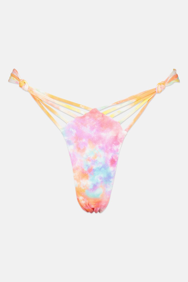 GUESS Women Allover Print Bikini Bottom, Pink Combo - Image 1