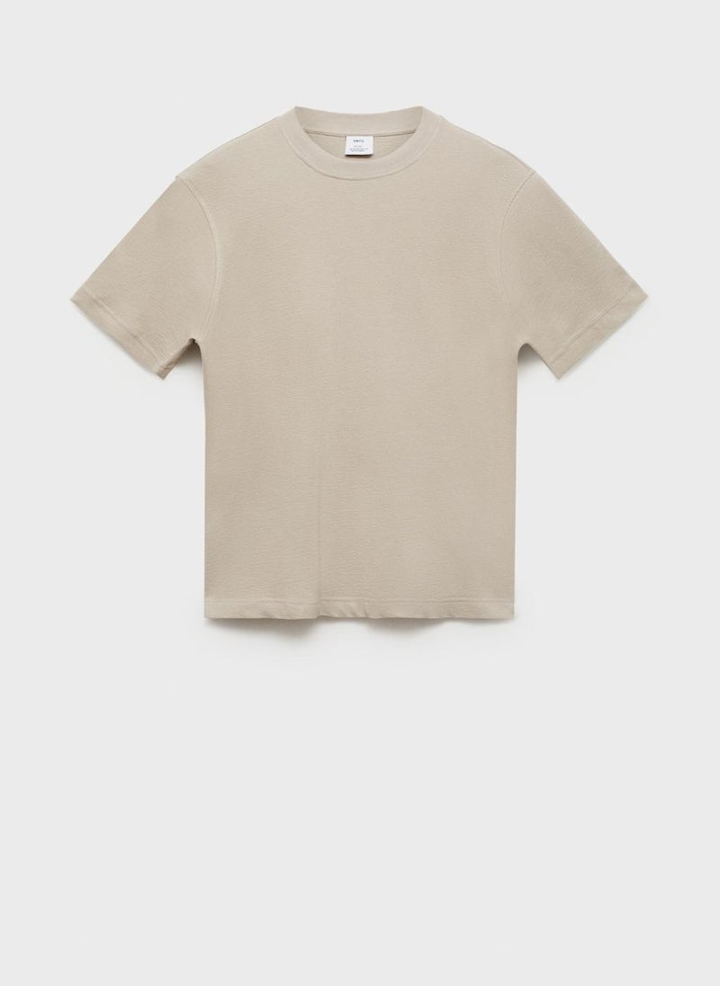Structured Relaxed-Fit T-Shirt
