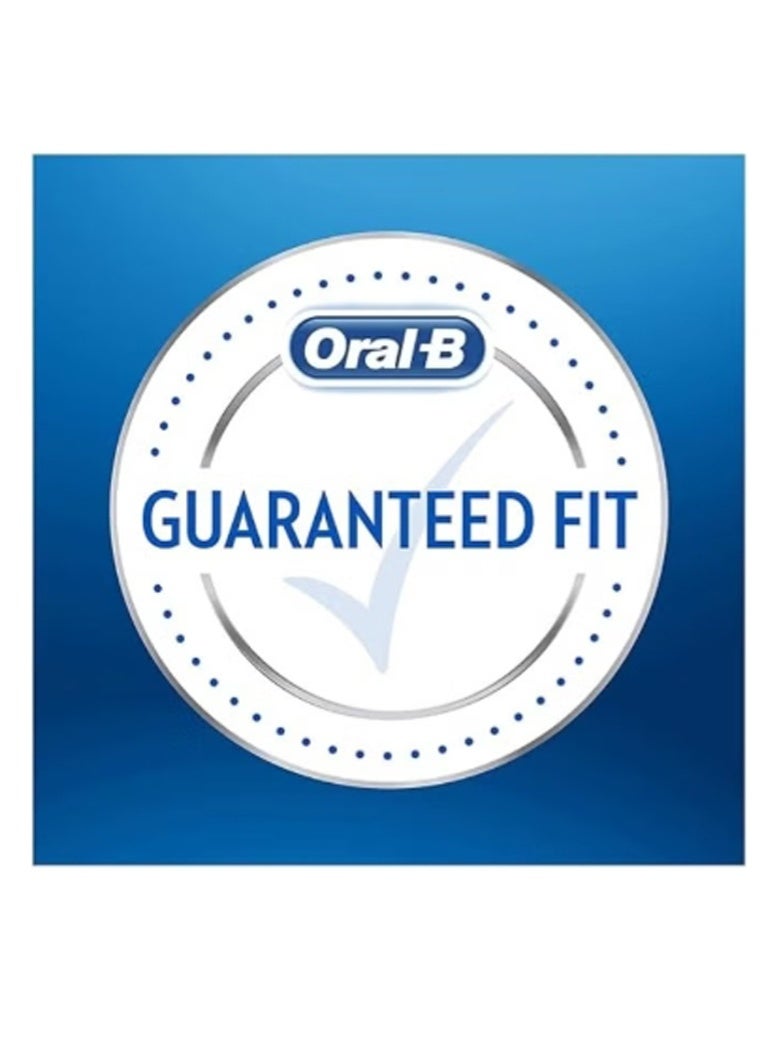 Oral-B Pro Cross Action Electric Toothbrush Head, X-Shape and Angled Bristles for Deeper Plaque Removal, Pack of 4 Toothbrush Heads, Black - Image 5