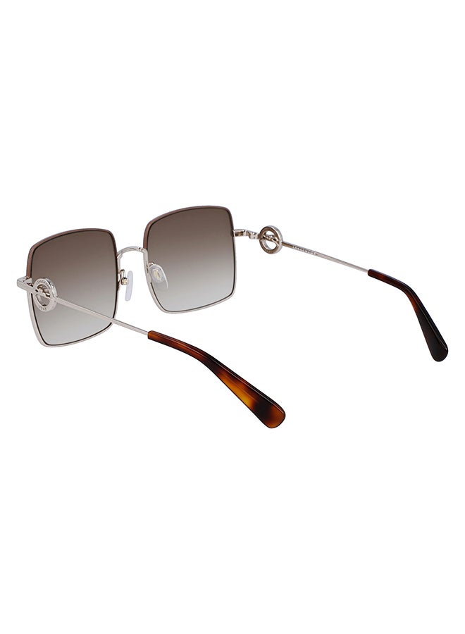 Longchamp نظارة شمسية مربعة للحماية من الأشعة فوق البنفسجية للنساء - LO162S-750-5518 - مقاس العدسة: 55 ملم  - Image 3