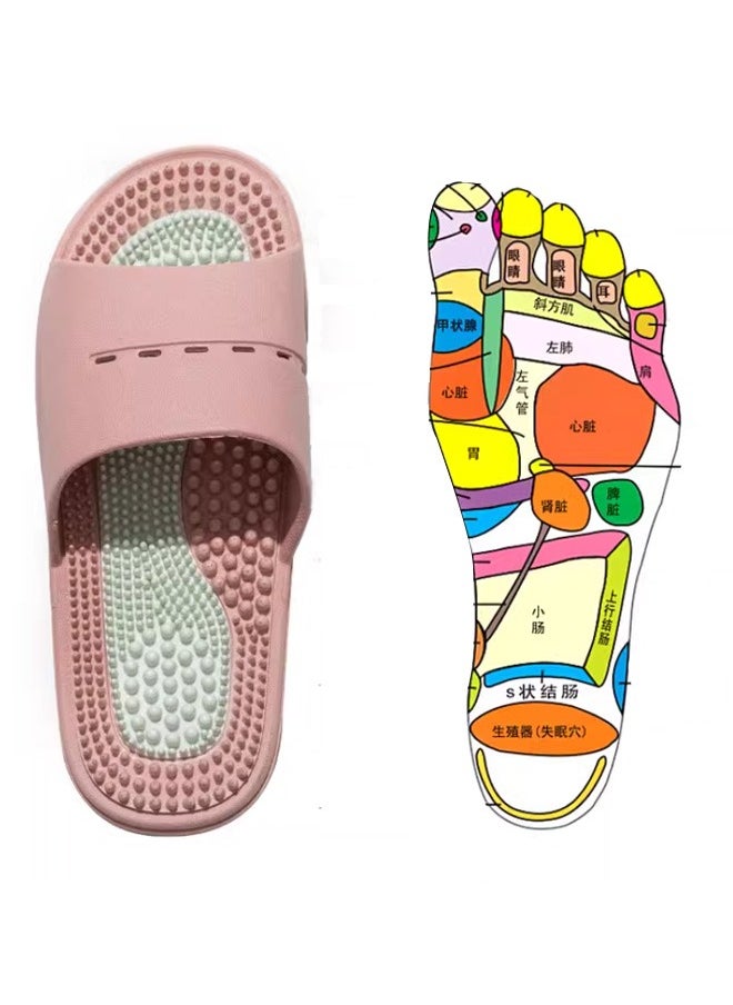 GMORO - Women's Plantar Fasciitis Massage Slippers,Acupuncture Slippers To Relieve Foot Pain,Non-Slip Massage Sandals,Women's Bathing and Stress Relief - Image 1