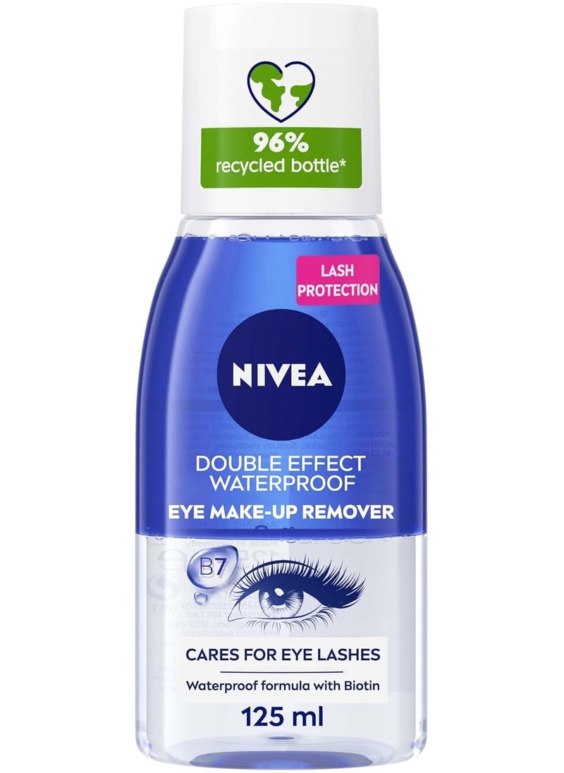 Nivea NIVEA Eye Makeup Remover, Double Effect Sensitive Lashes Protection, 125ml  - Image 1