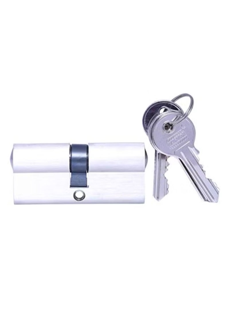 Generic - Normal Door Cylinder With Key Silver 60mm - Image 1