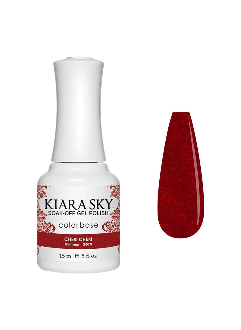 KIARA SKY - Kiara Sky Soak Off Gel Nail Polish 0.5 fl oz, CHERI CHERI (G570) - Image 1