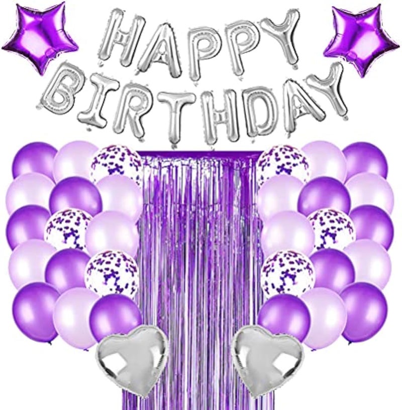 مانجو زينة عيد ميلاد أرجواني بالونات حلويات احباط بالون ستائر بلاستيك مفرش المائدة راية قابلة لإعادة الاستخدام لوازم حفلات الرايات - Image 1