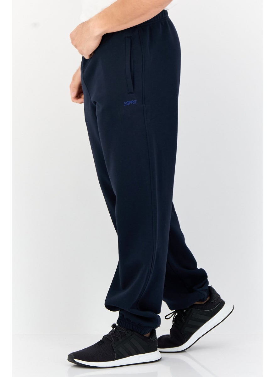 ESPRIT Men Regular Fit Jogger Pants, Dark Navy  - Image 3