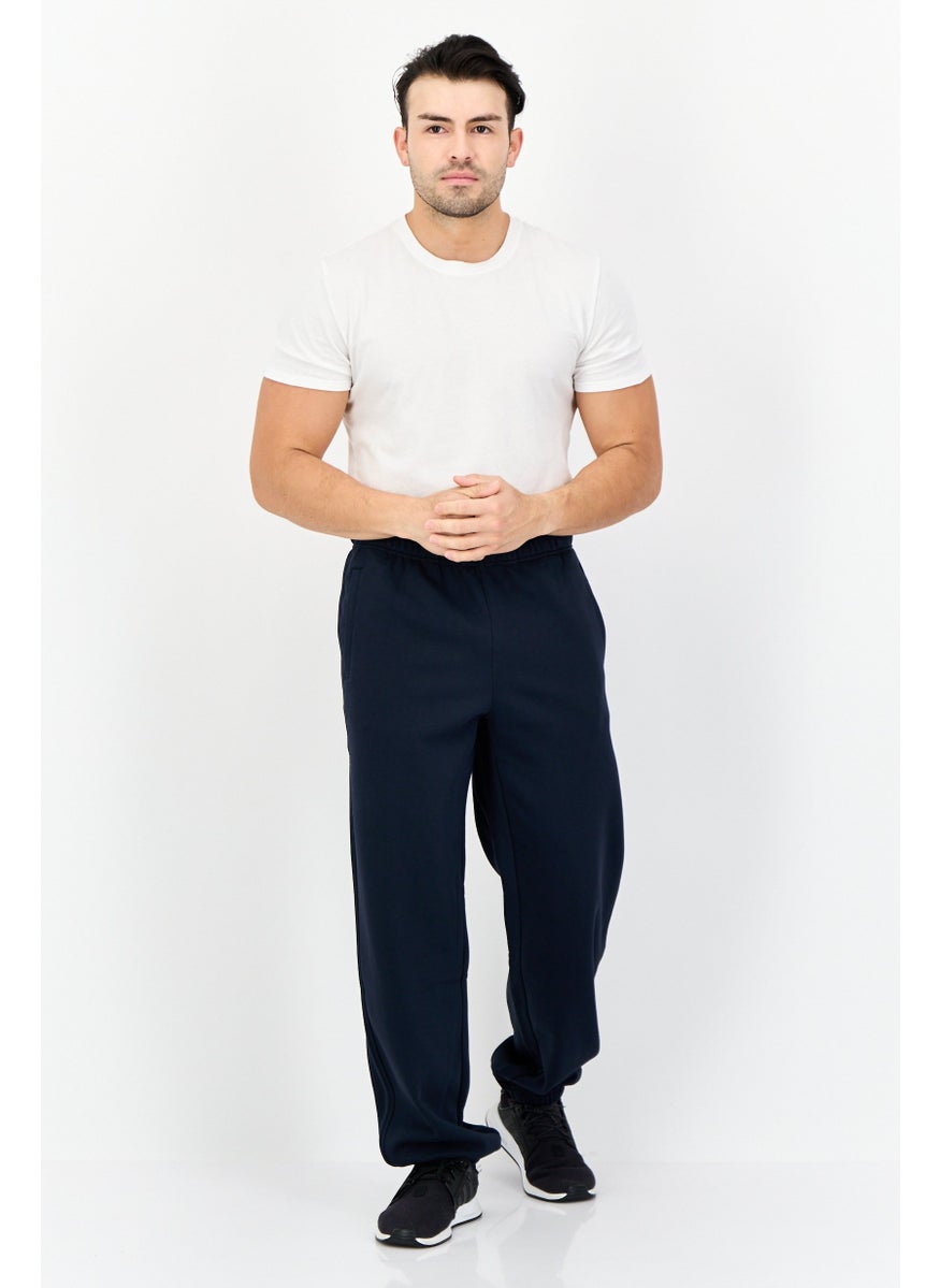 ESPRIT Men Regular Fit Jogger Pants, Dark Navy  - Image 4
