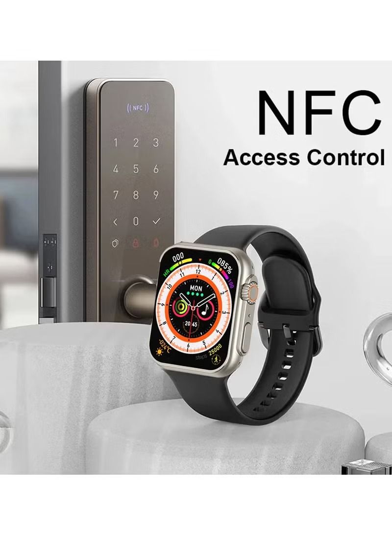 N8 New Smart Watch Ultra Series 8 Nfc Bluetooth Call Smartwatch Temperature Measuring Health Monitoring Men Women - Image 2