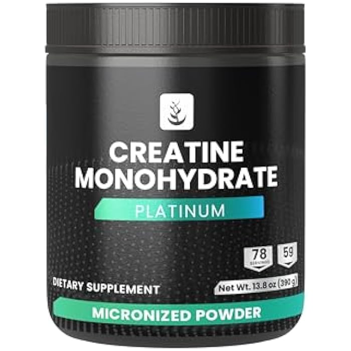 PURE ORIGINAL INGREDIENTS Creatine Monohydrate Powder, 13.8 oz, Dietary Supplement, Micronized - Image 1