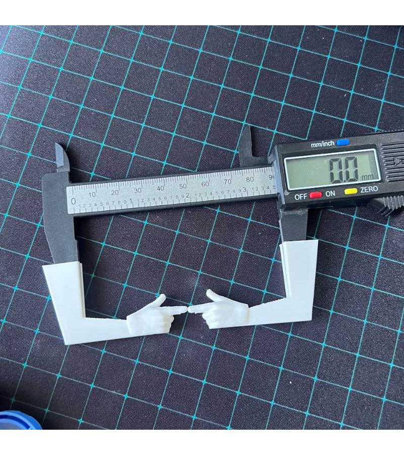 White Finger Sleeve Caliper Portable Mini Vernier Caliper Precision Measuring Tool for Finger Width - Image 3