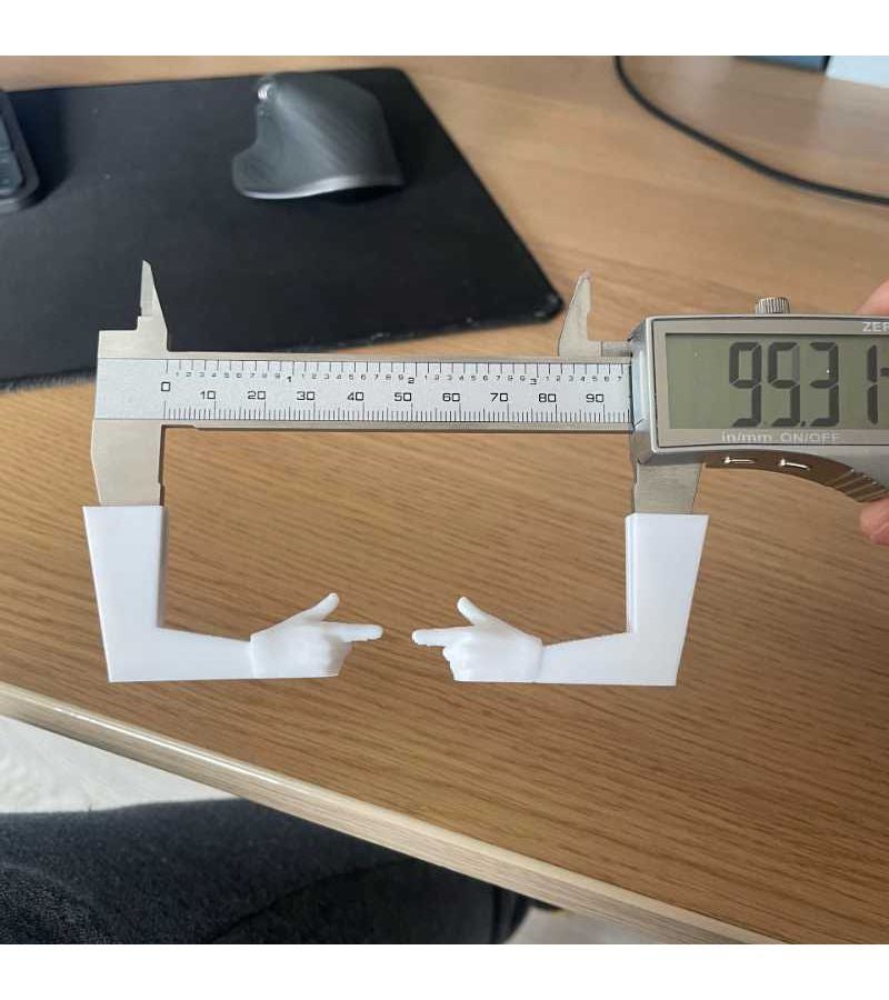 White Finger Sleeve Caliper Portable Mini Vernier Caliper Precision Measuring Tool for Finger Width - Image 4