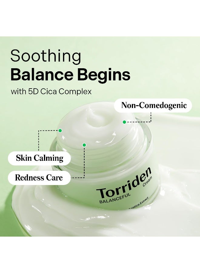 Torriden Balanceful Cream 80Ml | Soothing Cica Moisturizer For Oily & Sensitive Skin | Lightweight Gel Cream Hydration, 2.70 Fl Oz - Image 2