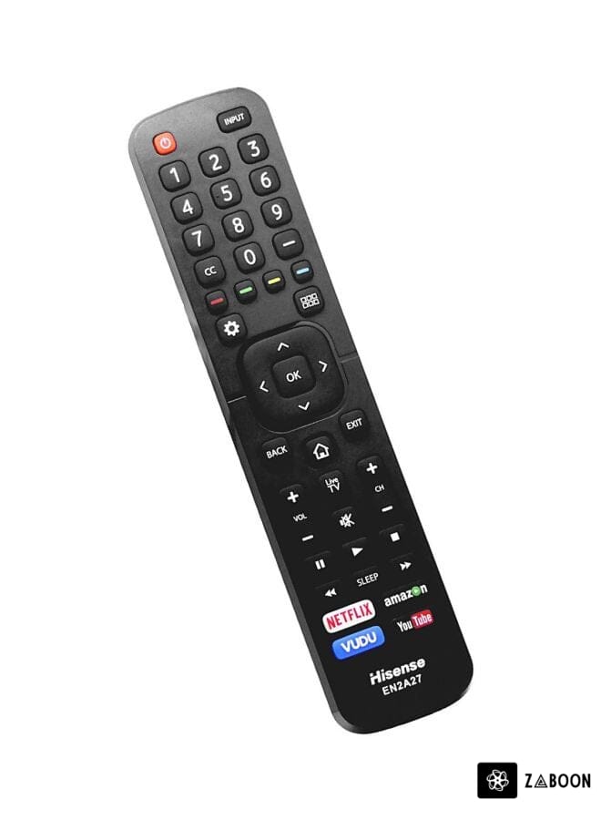 Zaboon Remote Control For Hisense Screen Black