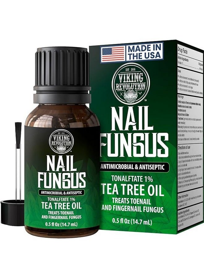 Viking Revolution Toenail Fungus Treatment Extra Strength With 1% Tolnaftate Otc Nail Fungus Treatment For Toenail Tea Tree Oil Fungus Nail Treatment Athletes Foot Toe Fungus Treatment Oregano Oil  - Image 1