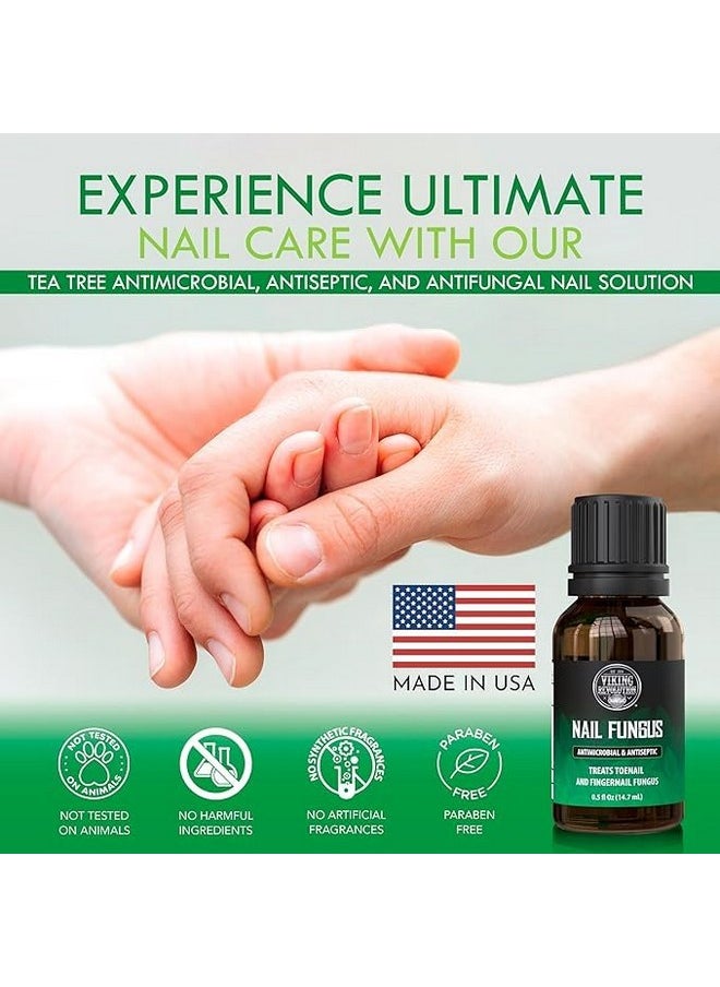 Viking Revolution Toenail Fungus Treatment Extra Strength With 1% Tolnaftate Otc Nail Fungus Treatment For Toenail Tea Tree Oil Fungus Nail Treatment Athletes Foot Toe Fungus Treatment Oregano Oil  - Image 4