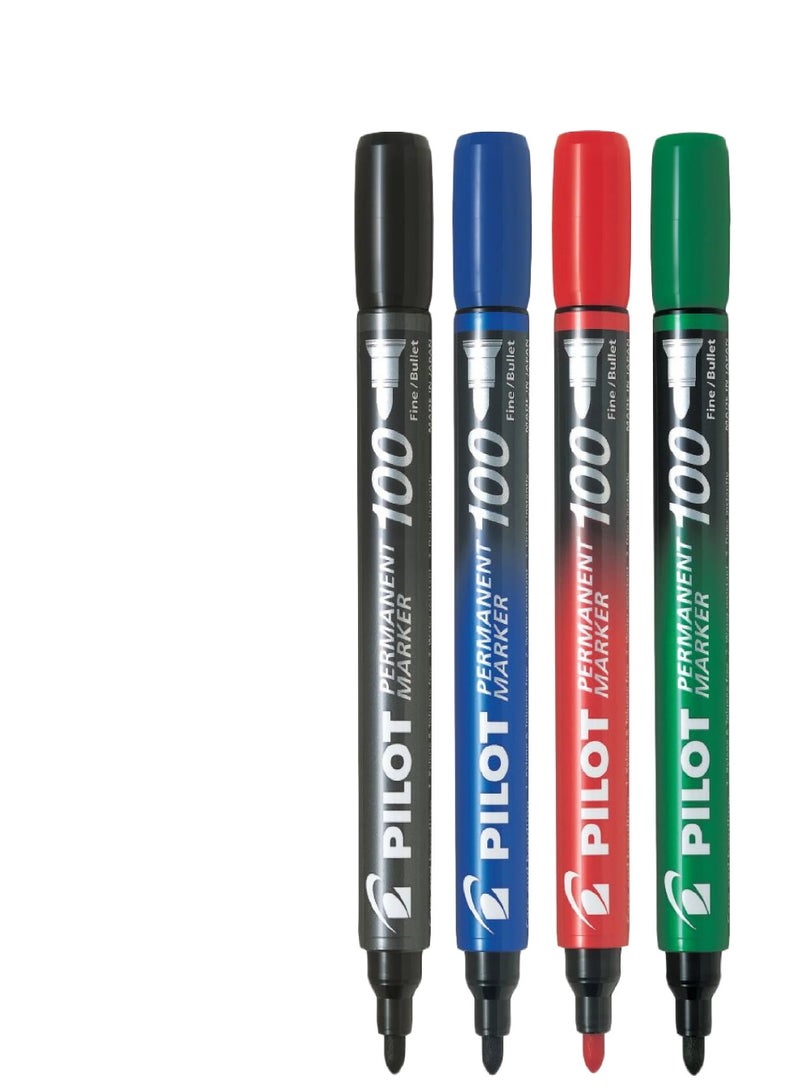 PERMENANT MARKER PILOT -SCA 100 4 Colors