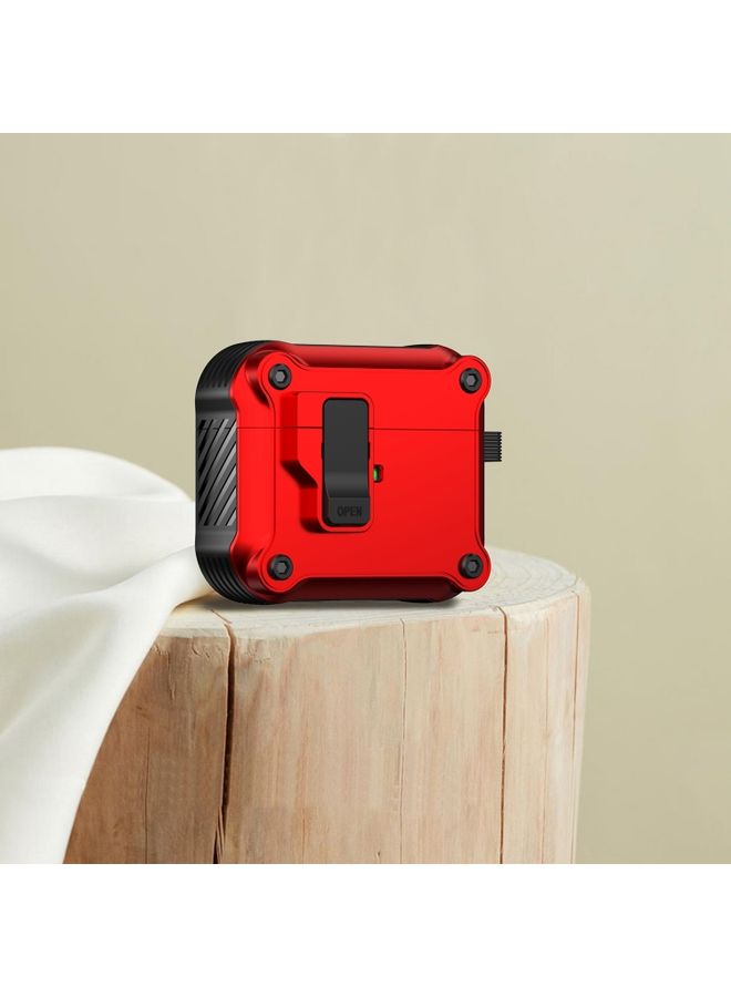 Case Cover For AirPods 3 Eagle Shockproof Earphone Protective Case with Switch Red