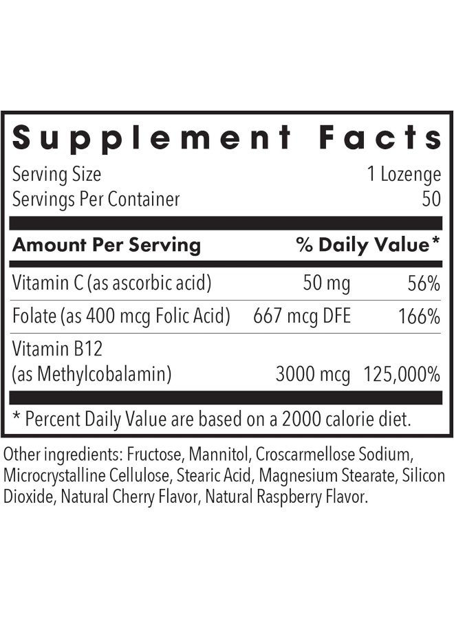 Allergy Research Group أقراص ميثيلكوبالامين B12 عدد 50 للبالغين - Image 3