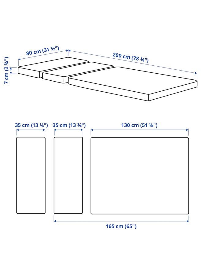 إيروريكس مرتبة إسفنجية للسرير القابل للتمديد، 80×200 سم - Image 4