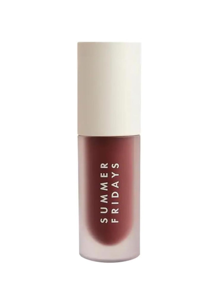 SUMMER FRIDAYS Dream Lip Oil for Moisturizing Sheer Coverage, High-Shine Tint, and Deep Hydration - Rosewood Nights (4.5ml)  - Image 1