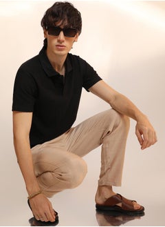 كامبوس سوترا Men's Onyx Black Chevron Polo T-Shirt  - Image 5