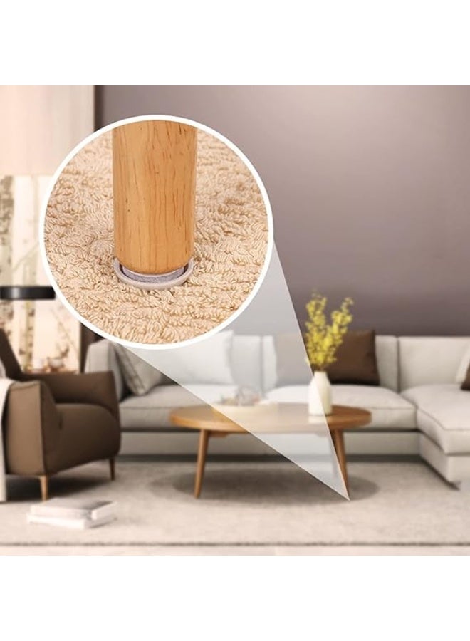 32mm Furniture Sliders for Carpet & Hardwood Floors, 24PCS Furniture Pads for Quickly and Easily Move Any Item and Protect The Floor - Image 2