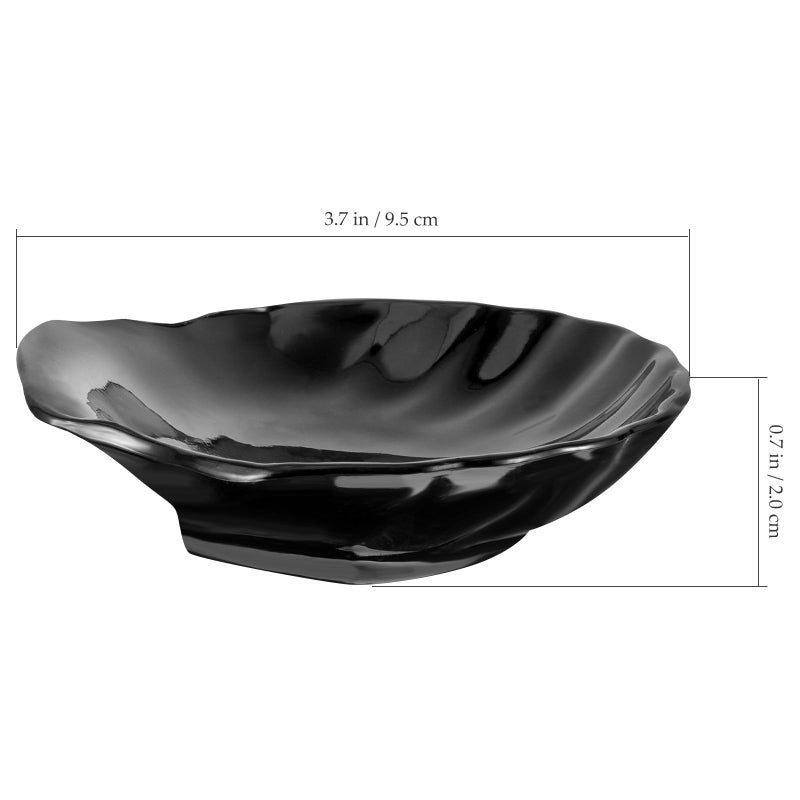 Black Acrylic Sea Shell Soap Dish Holder For Bathroom Shower Hotel Use - Image 3
