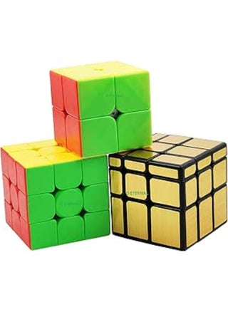 D ETERNAL MoYu Speed Cube Combo Set of 2X2 3x3 and Pyraminx Pyramid Triangle High Speed Stickerless Cube (MoYu(2x2+3x3+Gold Mirror)) - pzsku/ZE0EA2A4E2C8E6FF05B72Z/45/_/1721227257/a4e1b5df-7239-443b-859f-1ca554cc9017