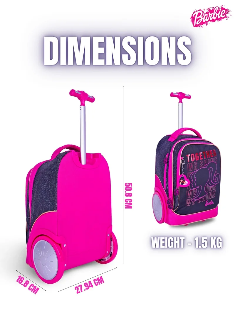 Trucare  20 Inch Kids Premium 3-in-1 Trolley School Bag Set - Ergonomic Backpack, Insulated Lunch Bag & Pencil Case,Lightweight, Durable, Students 6+ - Perfect for Travel & School,For Girls for Women | Best Price UAE