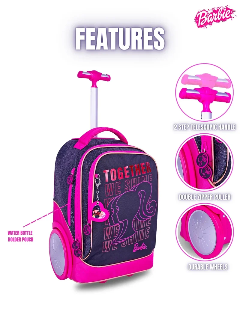 Trucare  20 Inch Kids Premium 3-in-1 Trolley School Bag Set - Ergonomic Backpack, Insulated Lunch Bag & Pencil Case,Lightweight, Durable, Students 6+ - Perfect for Travel & School,For Girls for Women | Best Price UAE