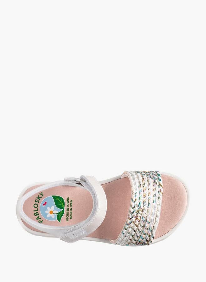 Pablosky Girls Hook & Loop Strap Sandals Ramadan Collection - Image 4