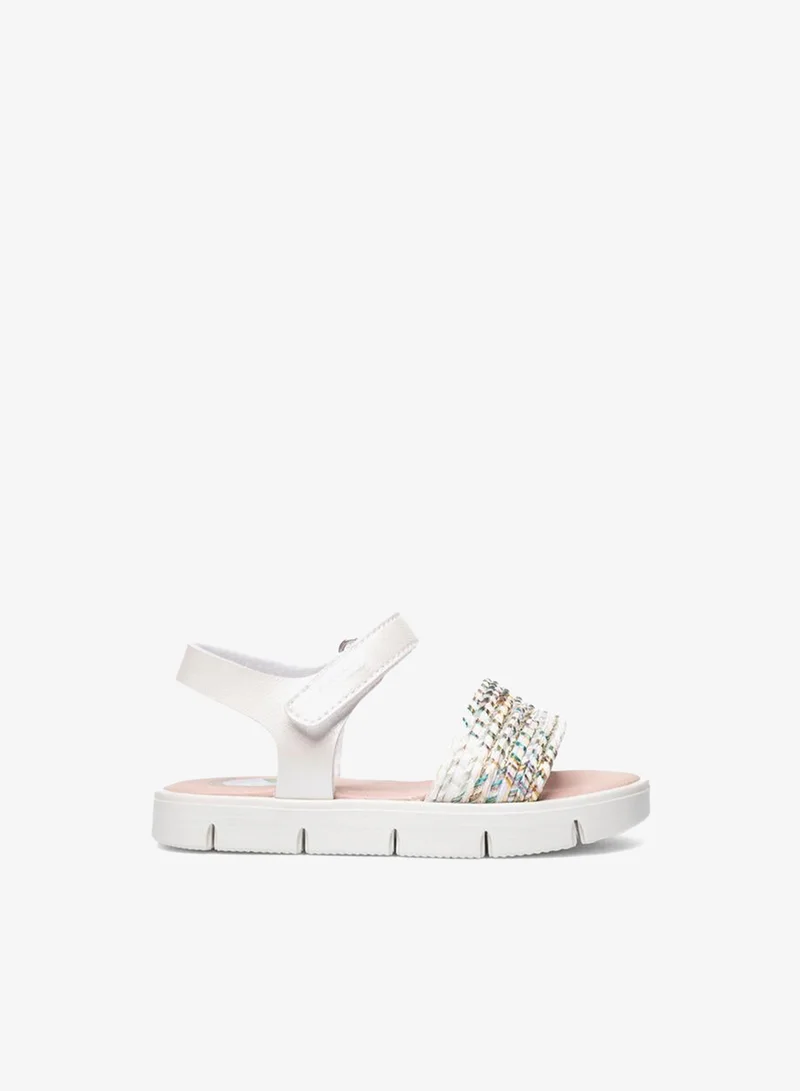 بابلوسكي Girls Hook & Loop Strap Sandals Ramadan Collection