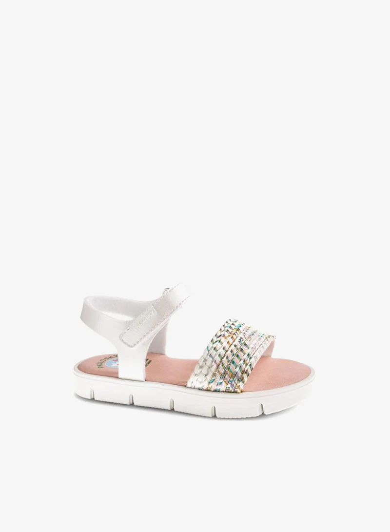 بابلوسكي Girls Hook & Loop Strap Sandals Ramadan Collection
