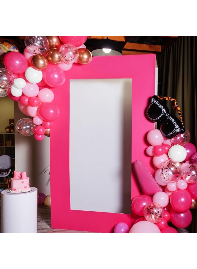 30pcs Hot Pink Balloons 12 Inch Magenta Confetti Balloon for Valentine's Day Girls Theme Birthday Party Decorations Baby Shower Bridal Shower - Image 2