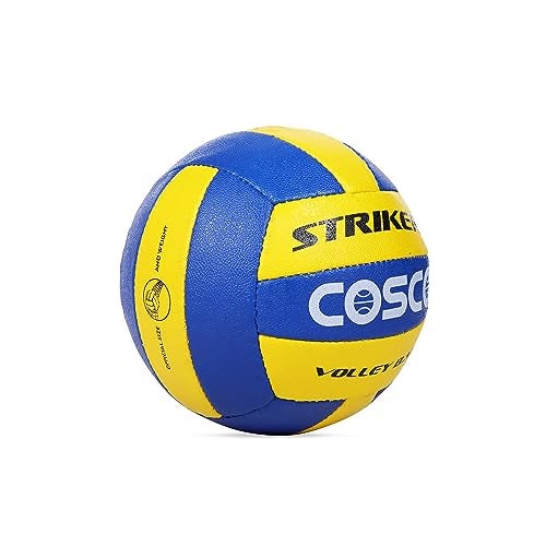 Cosco Striker Volley Ball Yellow, Dark Blue - Image 4