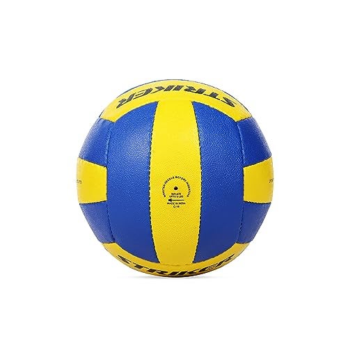 Cosco Striker Volley Ball Yellow, Dark Blue - Image 3