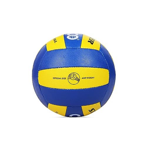 Cosco Striker Volley Ball Yellow, Dark Blue - Image 5
