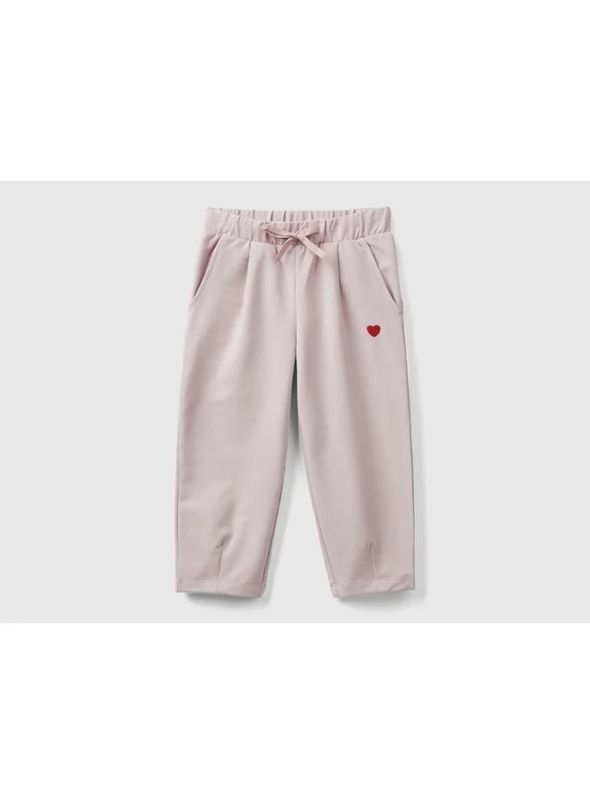 UNITED COLORS OF BENETTON Slim Fit Joggers With Embroidery