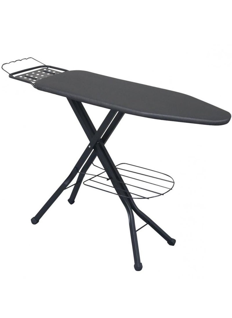 AIWANTO Heavy Duty Ironing Board Foldable Lightweight With Cloth Hanger and Storage 13x43 Inches  - Image 1