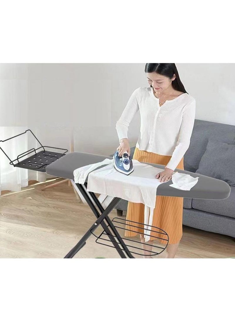 AIWANTO Heavy Duty Ironing Board Foldable Lightweight With Cloth Hanger and Storage 13x43 Inches  - Image 3